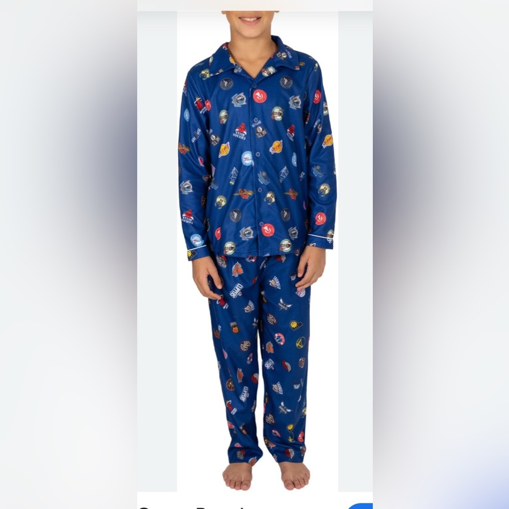 NBA 2 piece pajama lounge set
